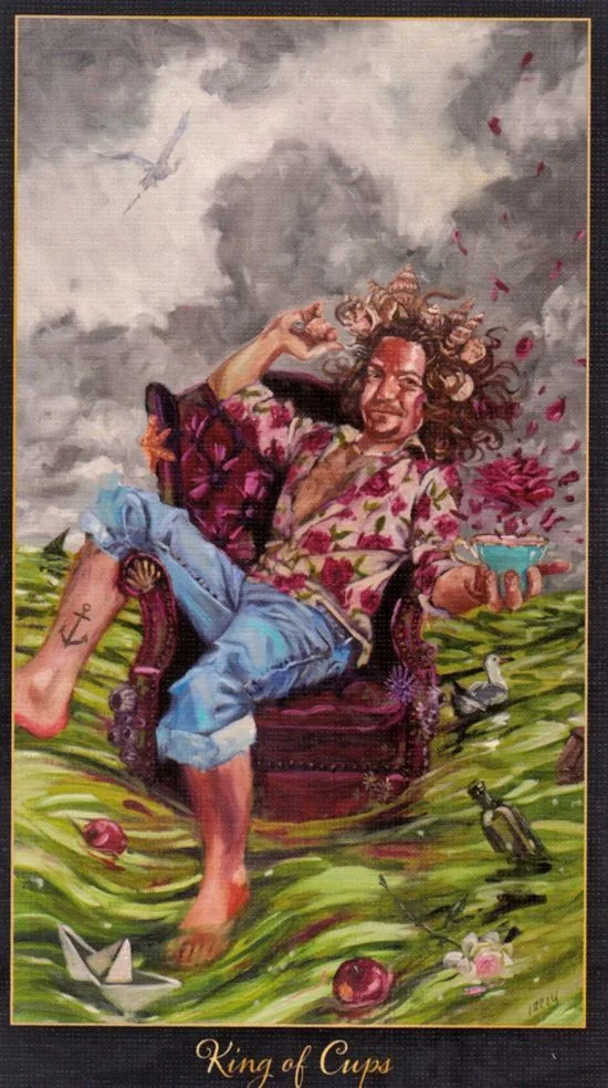 King of Cups card from the Slow Tarot deck