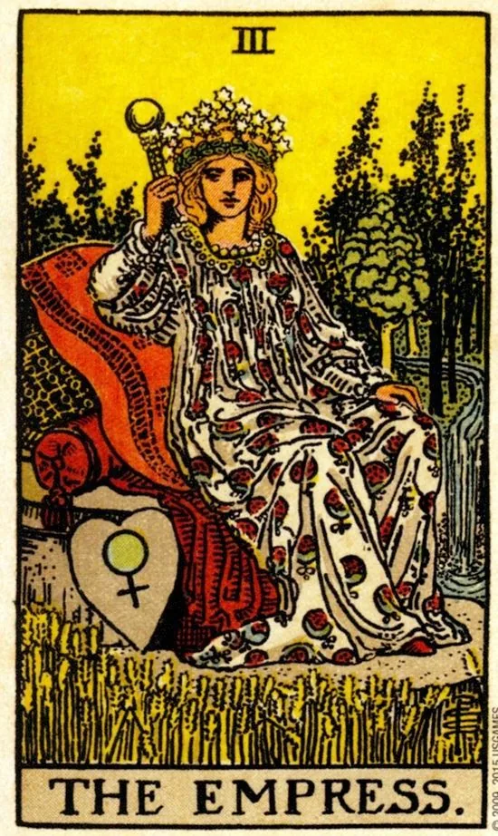 The Empress card from the Smith Waite Tarot deck