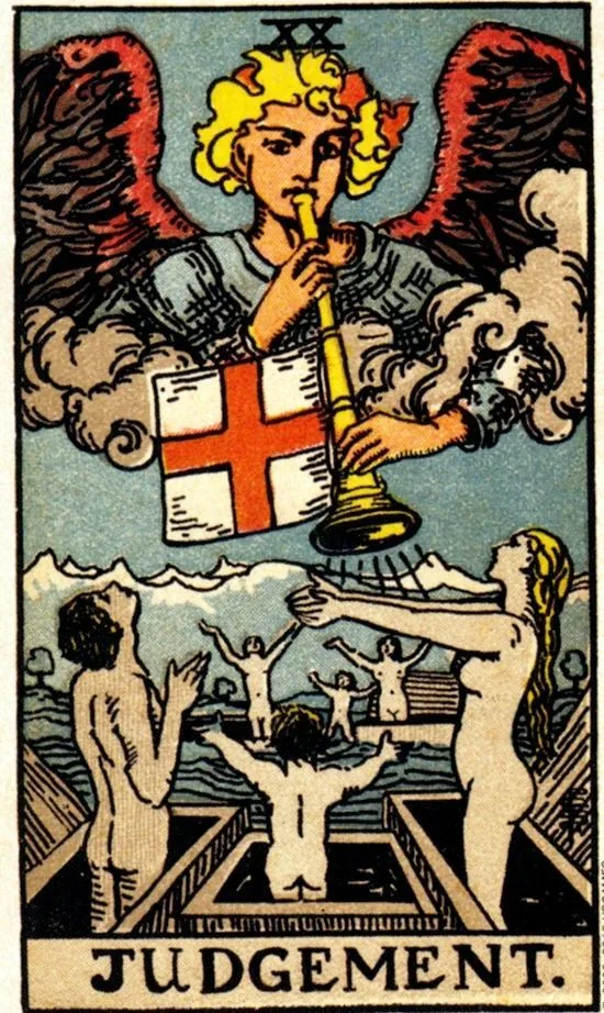Judgement card from the Smith Waite Tarot deck