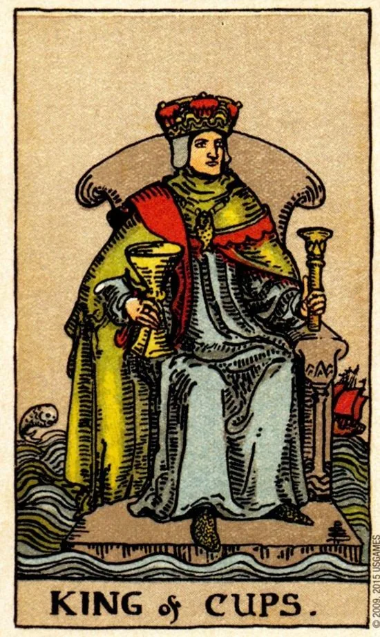 King of Cups card from the Smith Waite Tarot deck