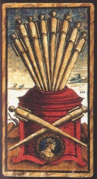 Ten of Wands / Batons