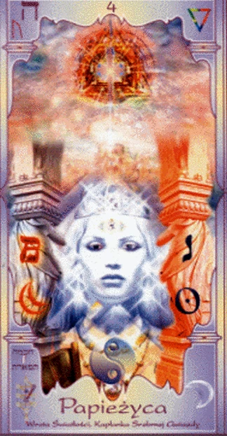 The Emperor (Papieżyca) card from the Soul Mandala Tarot deck