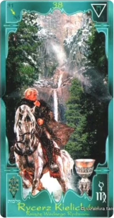 Knight of Cups (Rycerz Kielichów) card from the Soul Mandala Tarot deck
