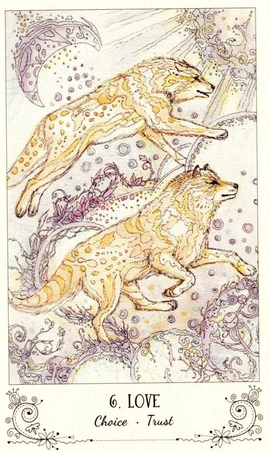 Love card from the Spiritsong Tarot deck