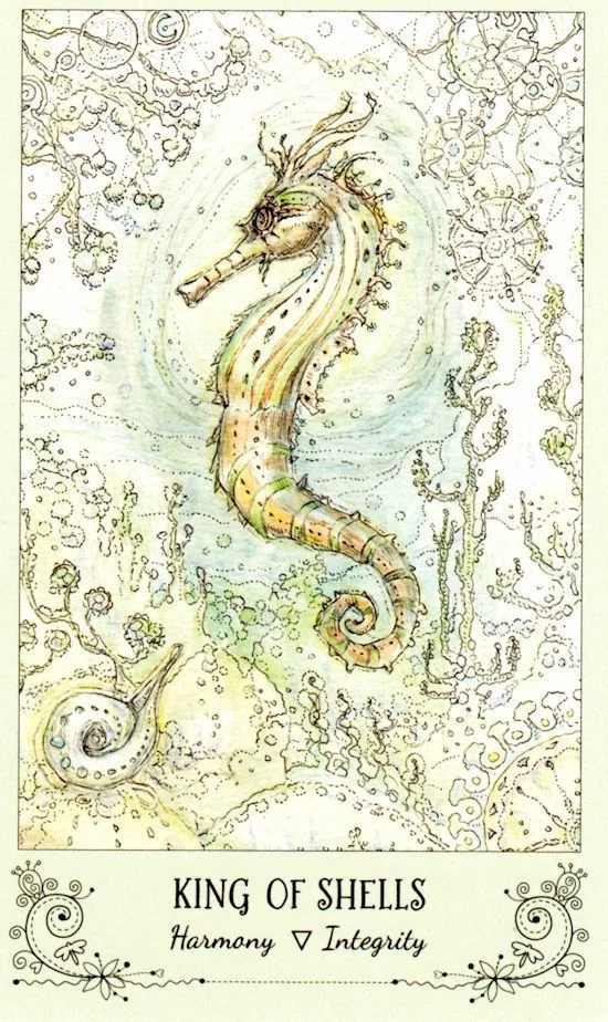 King of Shells card from the Spiritsong Tarot deck