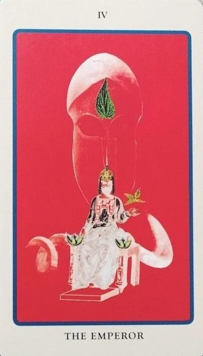 The Emperor card from the Spolia Tarot deck