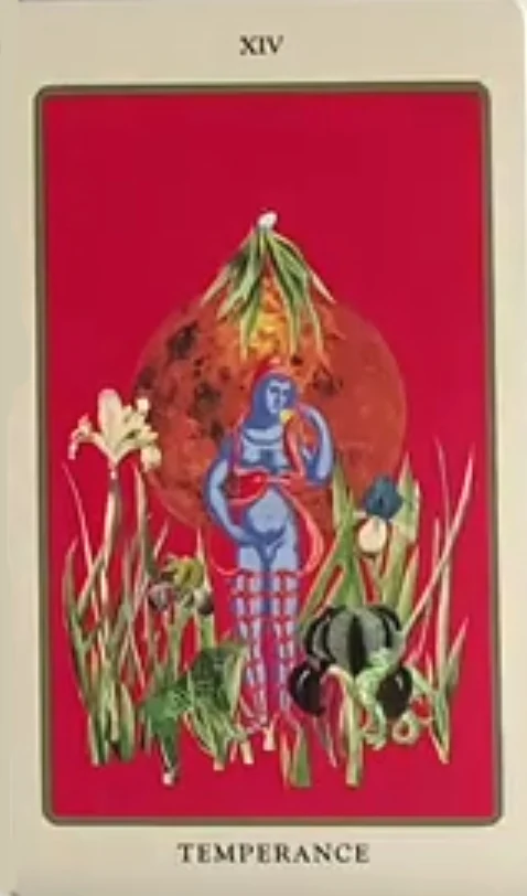 Temperance card from the Spolia Tarot deck