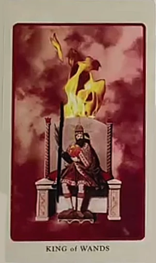 King of Wands card from the Spolia Tarot deck