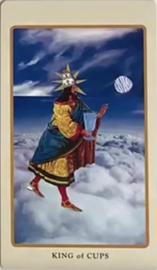 King of Cups card from the Spolia Tarot deck