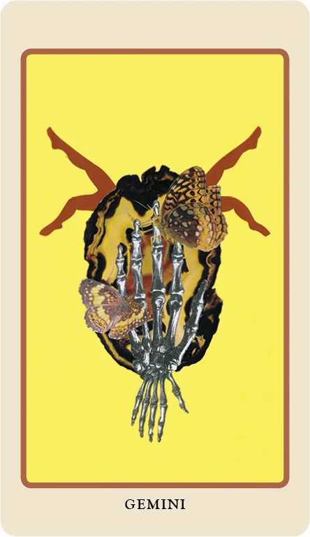 Gemini card from the Spolia Tarot deck