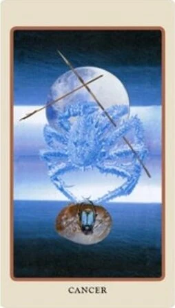 Cancer card from the Spolia Tarot deck