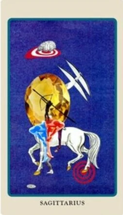 Sagittarius card from the Spolia Tarot deck