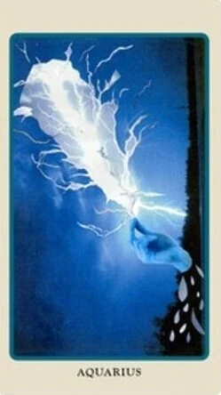 Aquarius card from the Spolia Tarot deck