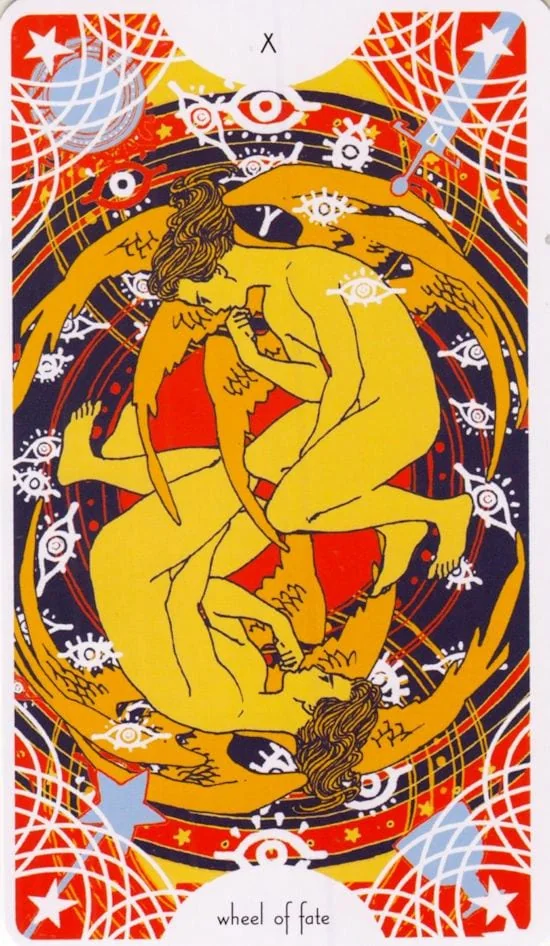 Wheel of Fortune card from the Star Spinner Tarot deck