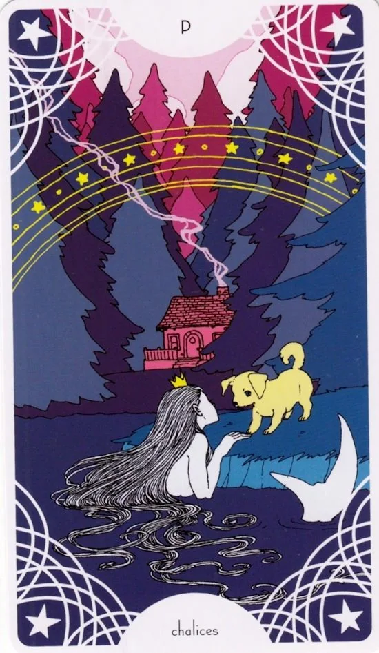 Page of Cups card from the Star Spinner Tarot deck