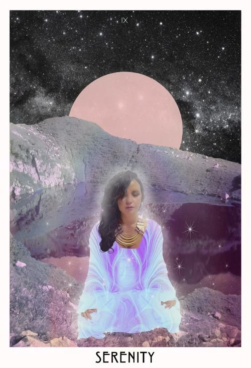 Serenity card from The Starchild Tarot Akashic by Danielle Noel