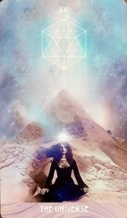 The Universe card from The Starchild Tarot Akashic by Danielle Noel