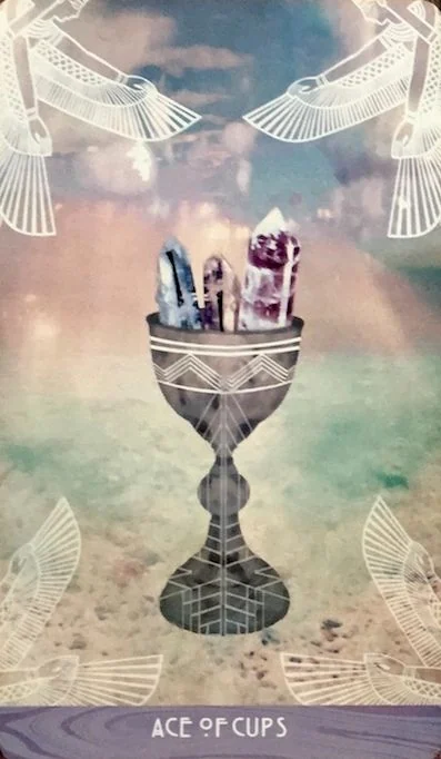 Ace of Cups card from The Starchild Tarot Akashic by Danielle Noel