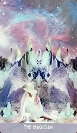 The Magician card from The Starchild Tarot Akashic by Danielle Noel