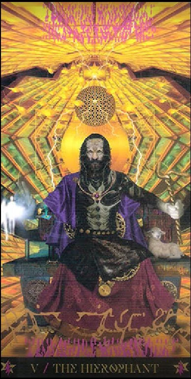 Starman Tarot card 05 card from the Starman Tarot deck