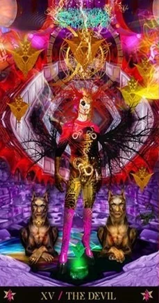 Starman Tarot card 14 card from the Starman Tarot deck