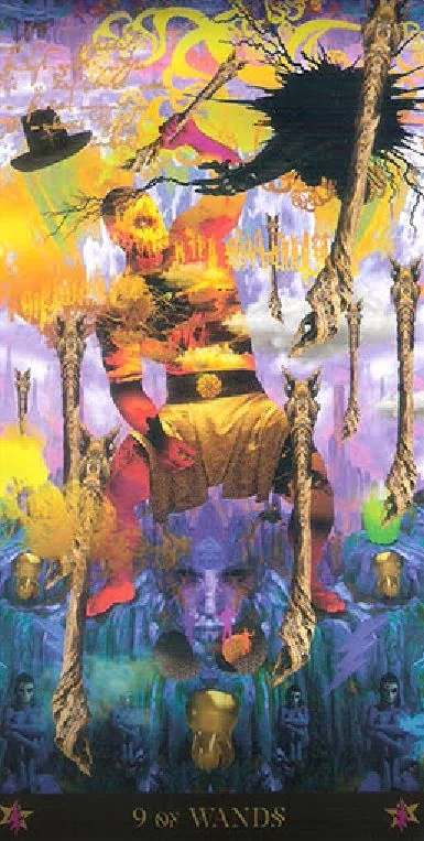 Eight of Wands card from the Starman Tarot deck