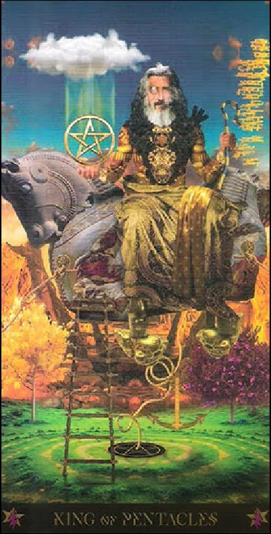 King of Pentacles card from the Starman Tarot deck