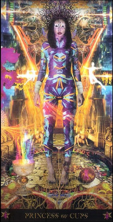 Nine of Cups card from the Starman Tarot deck