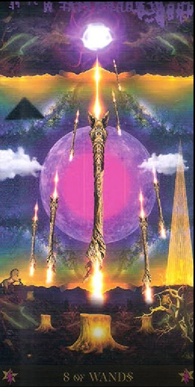Ten of Wands card from the Starman Tarot deck