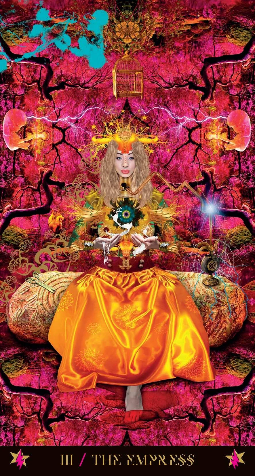 The Hierophant card from the Starman Tarot deck