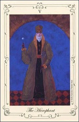 The Hierophant card from Stella's Simple Tarot