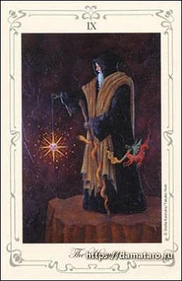 The Hermit card from Stella's Simple Tarot