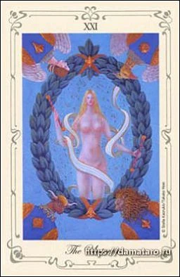 The World card from Stella's Simple Tarot