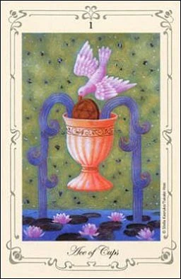 Ace of Cups card from Stella's Simple Tarot
