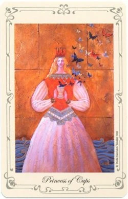 Princess of Cups card from Stella's Simple Tarot