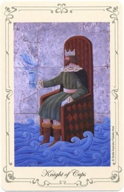 Knight of Cups card from Stella's Simple Tarot