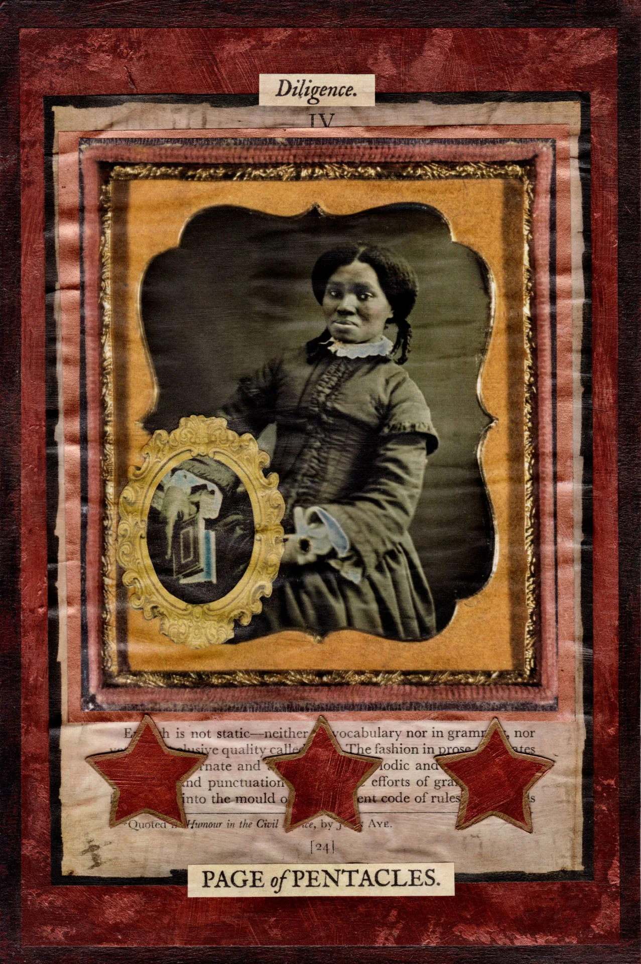 Page of Pentacles card from The Stretch Tarot by Joseph Stretch