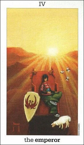 The Emperor card from the Sun and Moon Tarot deck by Vanessa Decort