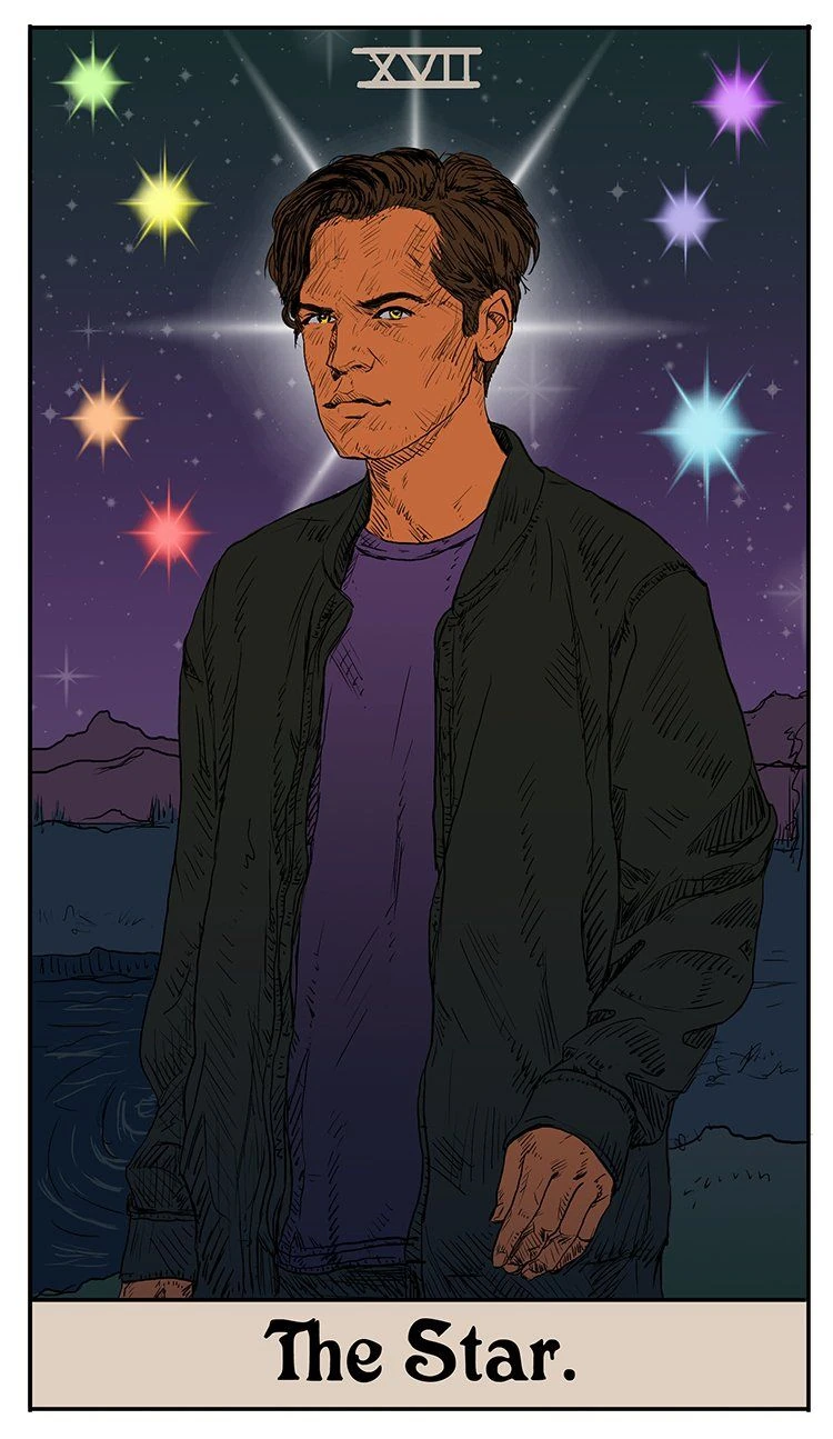 The Star card from the Supernatural Tarot artwork set by Britanee LeeAnn