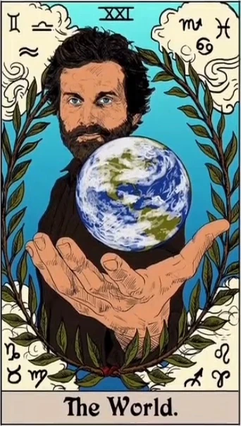 The World card from the Supernatural Tarot artwork set by Britanee LeeAnn