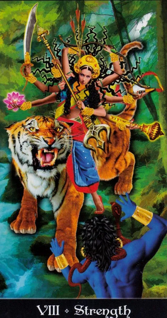 Strength card from the Tarot Apokalypsis deck