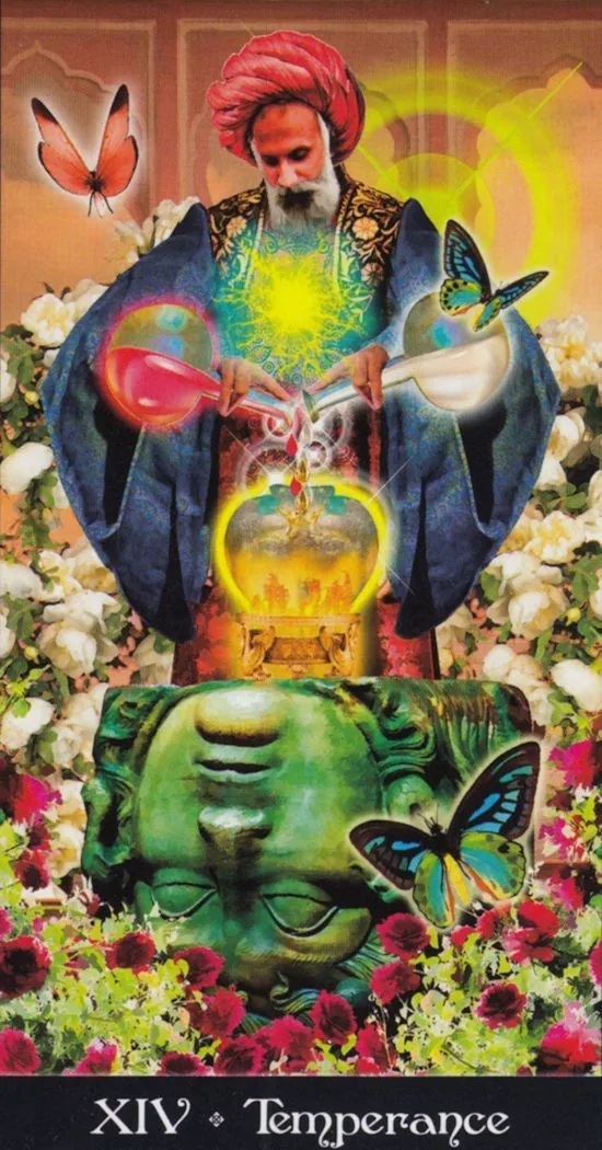 Temperance card from the Tarot Apokalypsis deck