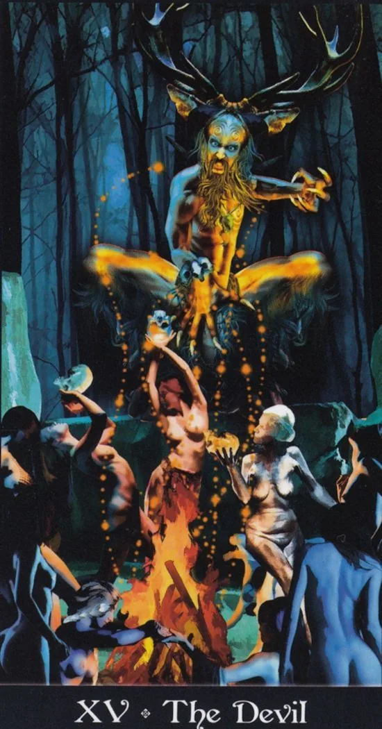 The Devil card from the Tarot Apokalypsis deck