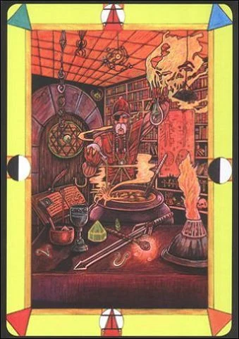 Alchemist (Алхимик) card from Tarot D: The Didactic Tarot deck