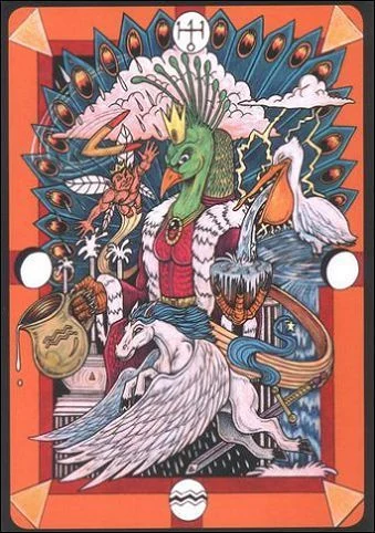 Keeper of Air (Хранитель Воздуха) card from Tarot D: The Didactic Tarot deck
