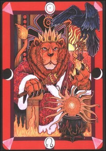Keeper of Fire (Хранитель Огня) card from Tarot D: The Didactic Tarot deck