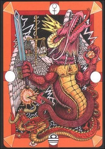 Master of Air (Мастер Воздуха) card from Tarot D: The Didactic Tarot deck
