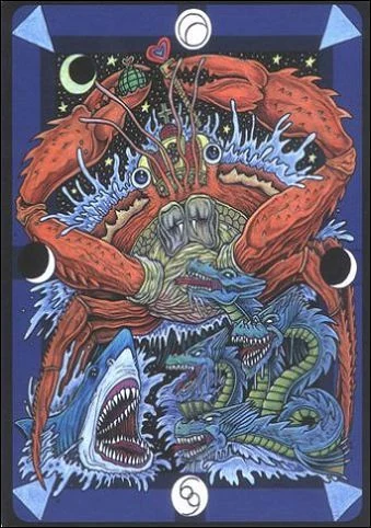 Master of Water (Мастер Воды) card from Tarot D: The Didactic Tarot deck