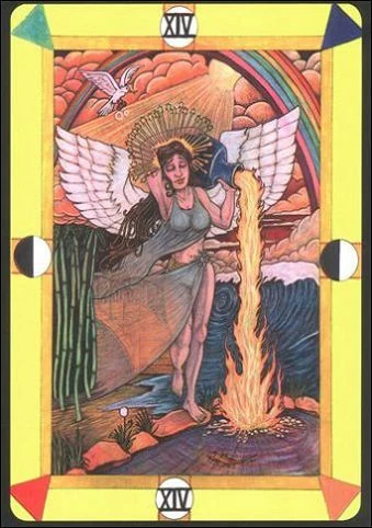 Temperance (Умеренность) card from Tarot D: The Didactic Tarot deck