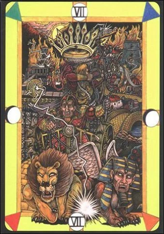 The Chariot (Колесница) card from Tarot D: The Didactic Tarot deck